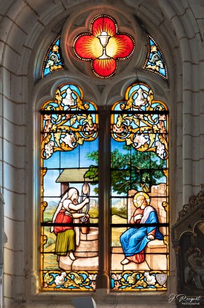 그리스도와 사마리아 여인_photo by Jacques Rocquet_in the Church of Saint-Omer in Estreelles_France.jpg